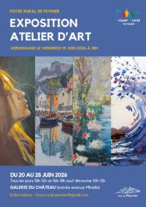 Exposition Atelier d’Art : les talents du Foyer Rural s’exposent au chateau